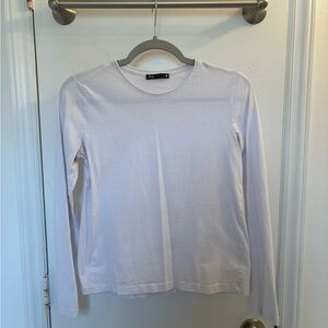 Zara Basic White Long Sleeve Tee